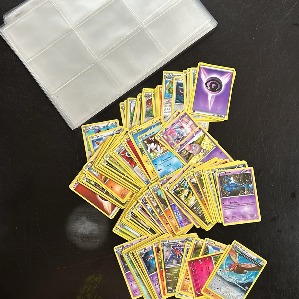 Over 125 Pokémon trading cards - mainly between 2013-2016